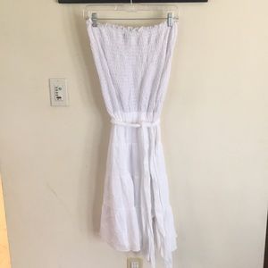 White Strapless Dress